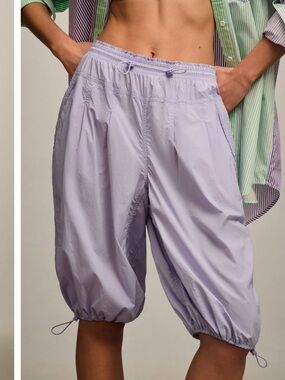 Daily Practice by Anthropologie Parachute Lilac  Capris
